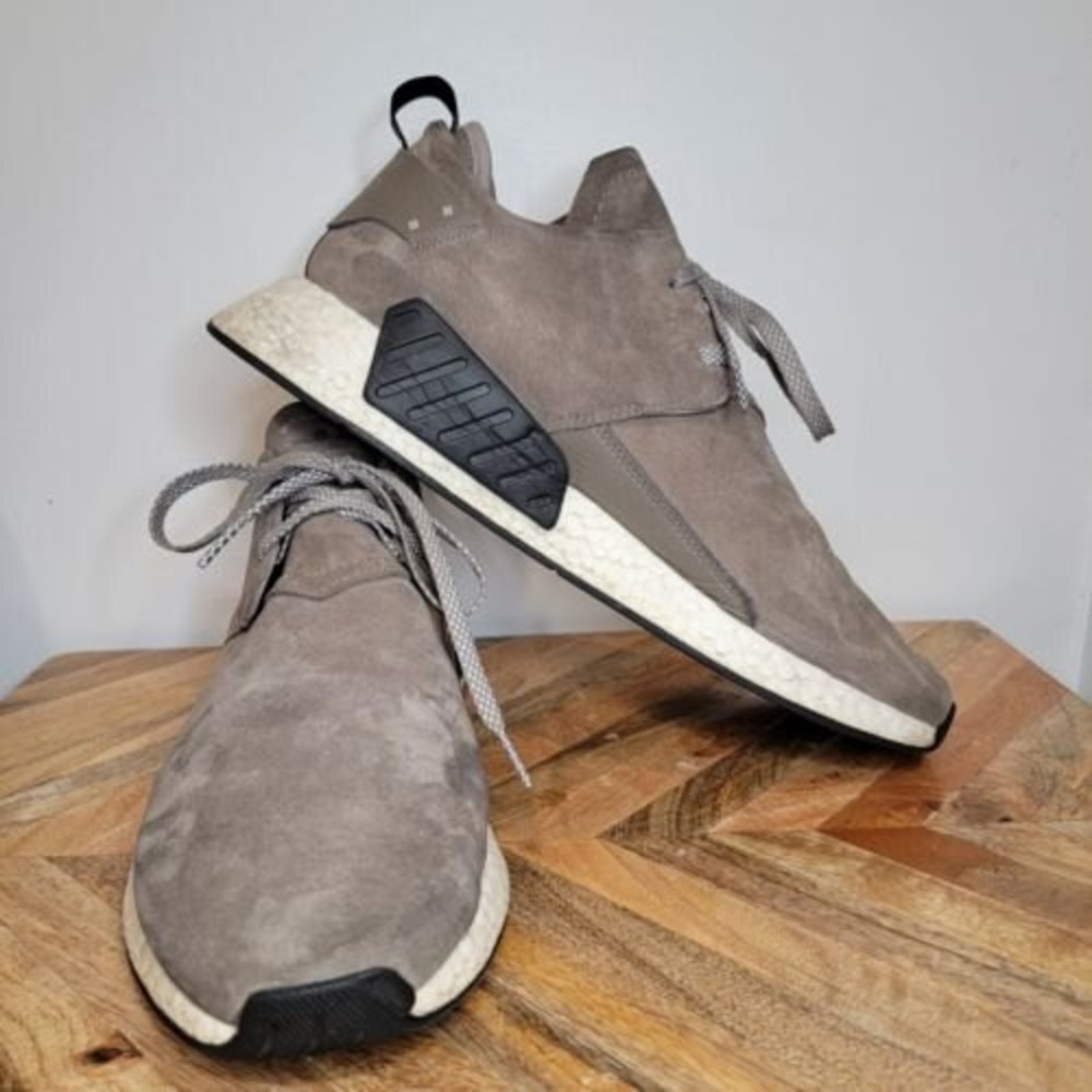 Mens ADIDAS Originals NMD C2 Taupe Brown Casual Sneakers BY9913 Size 12 Shoes - Picture 8 of 11